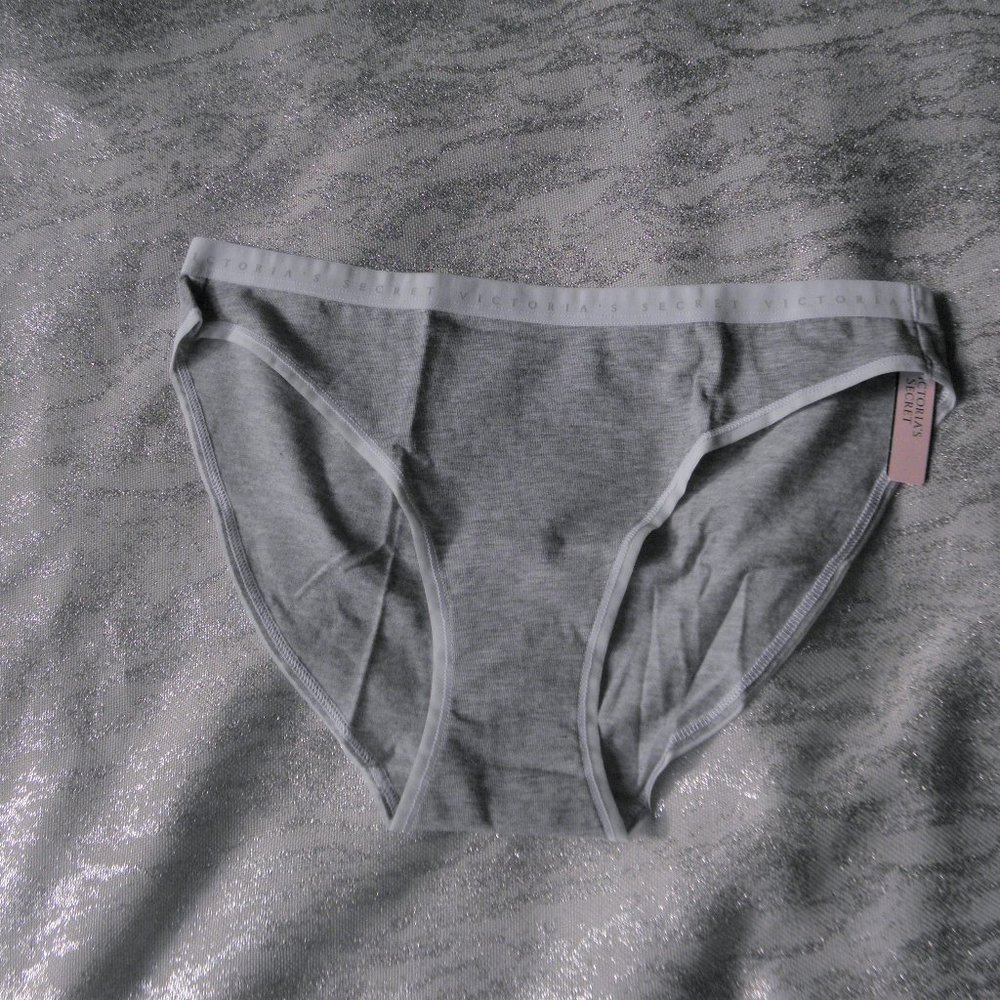 VS GREY COTTON LOGO WASIT PANTY